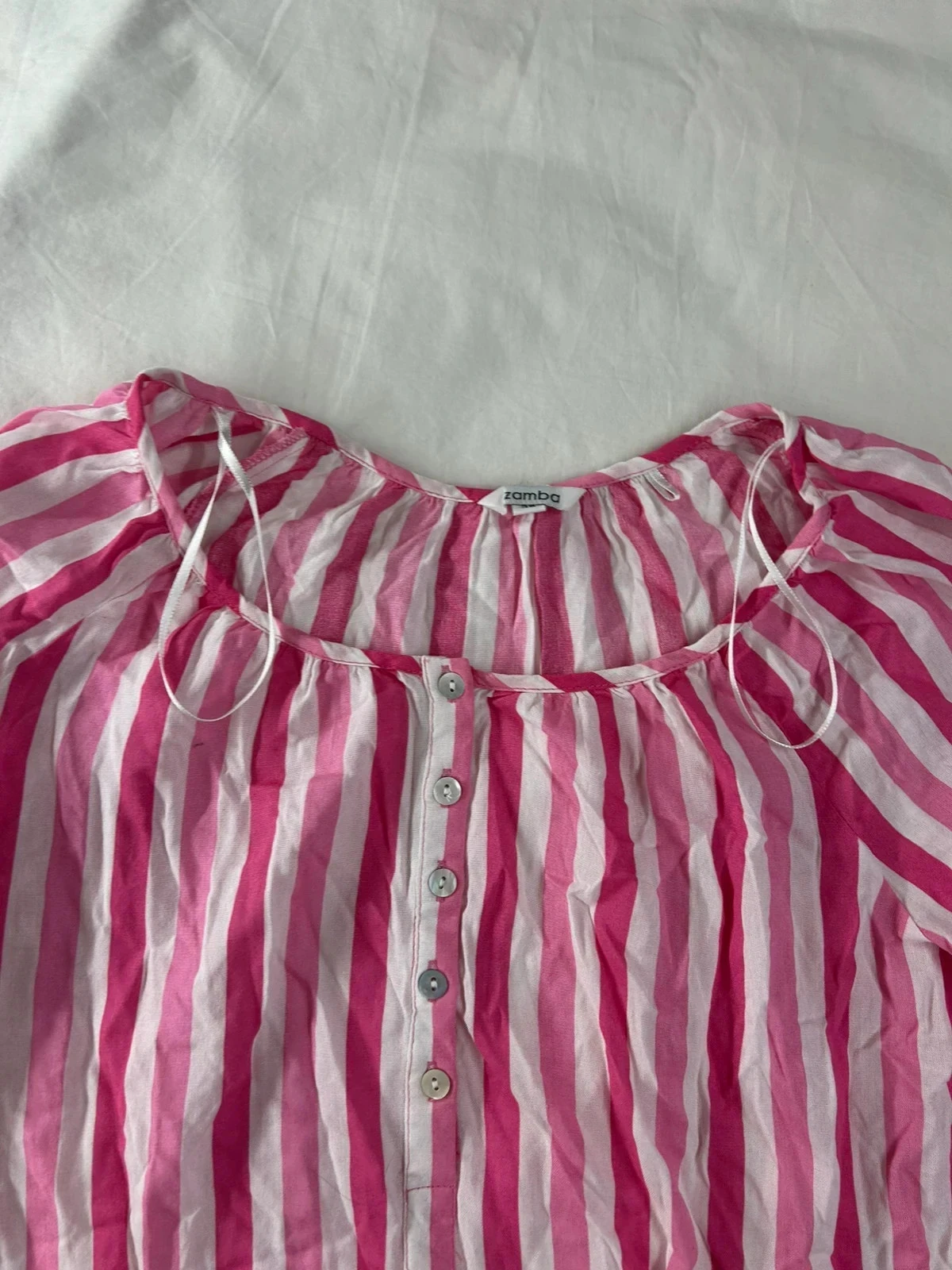 Zamba striped long sleeve blouse – photo 6